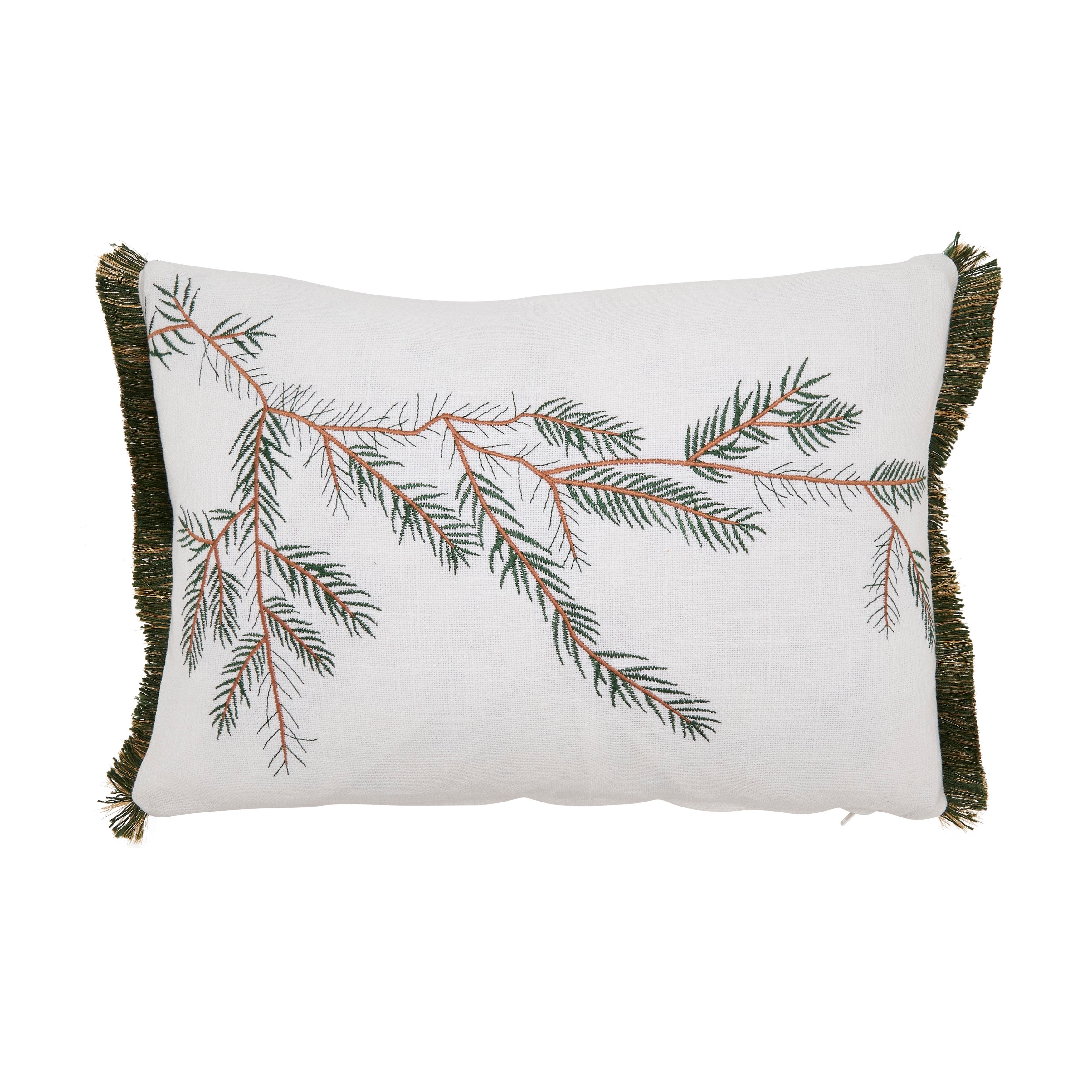Pine Branch Down Filled Throw Pillow - Thumbnail 2