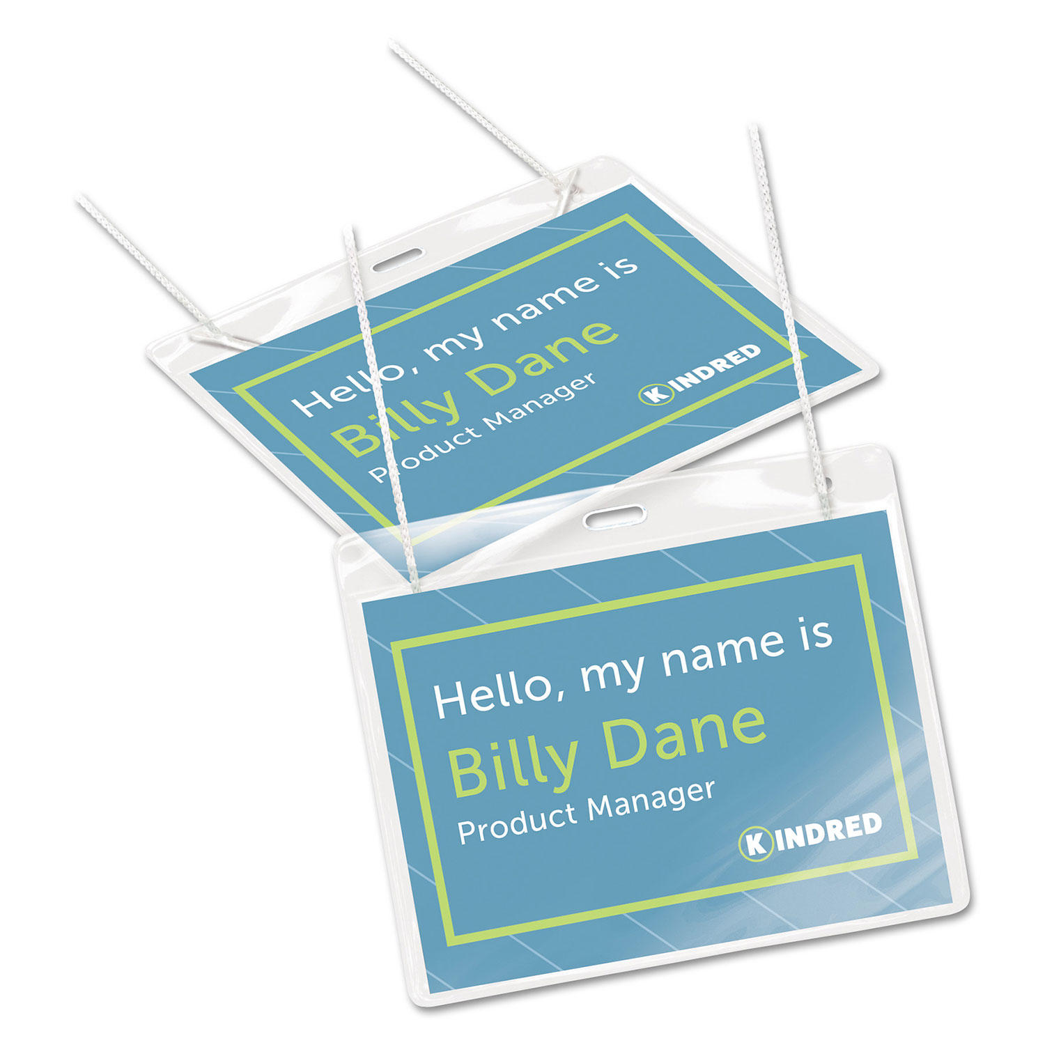 Avery® Name Badges with Clips, 2-1/4 x 3-1/2, Clear Holders with White  Inserts, 100 Clip Style Name Badges (74461)