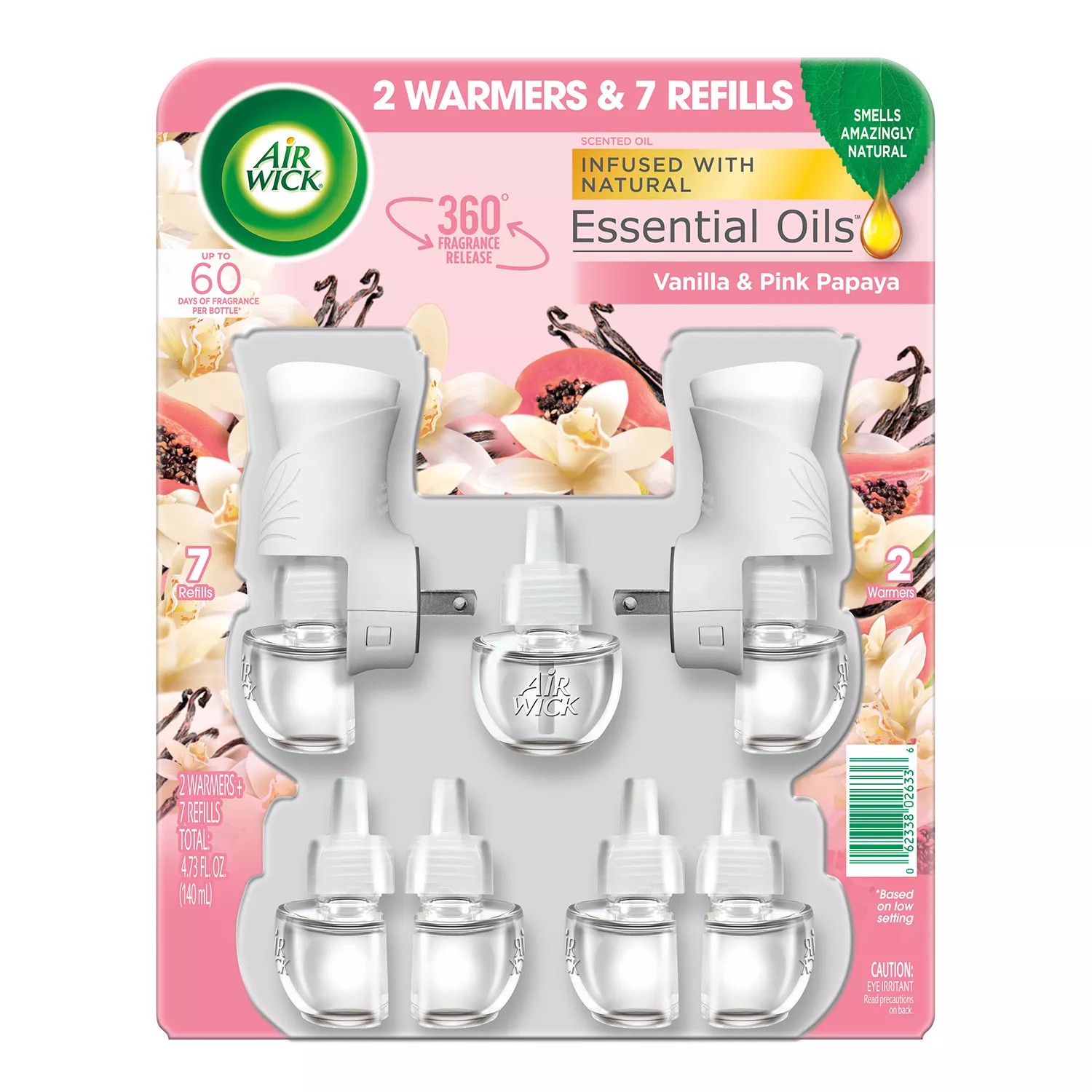 thumbnail image 2 of Air Wick Essential Mist Refills 3-Pack - Vanilla & Pink Papaya Scent 2 of 5