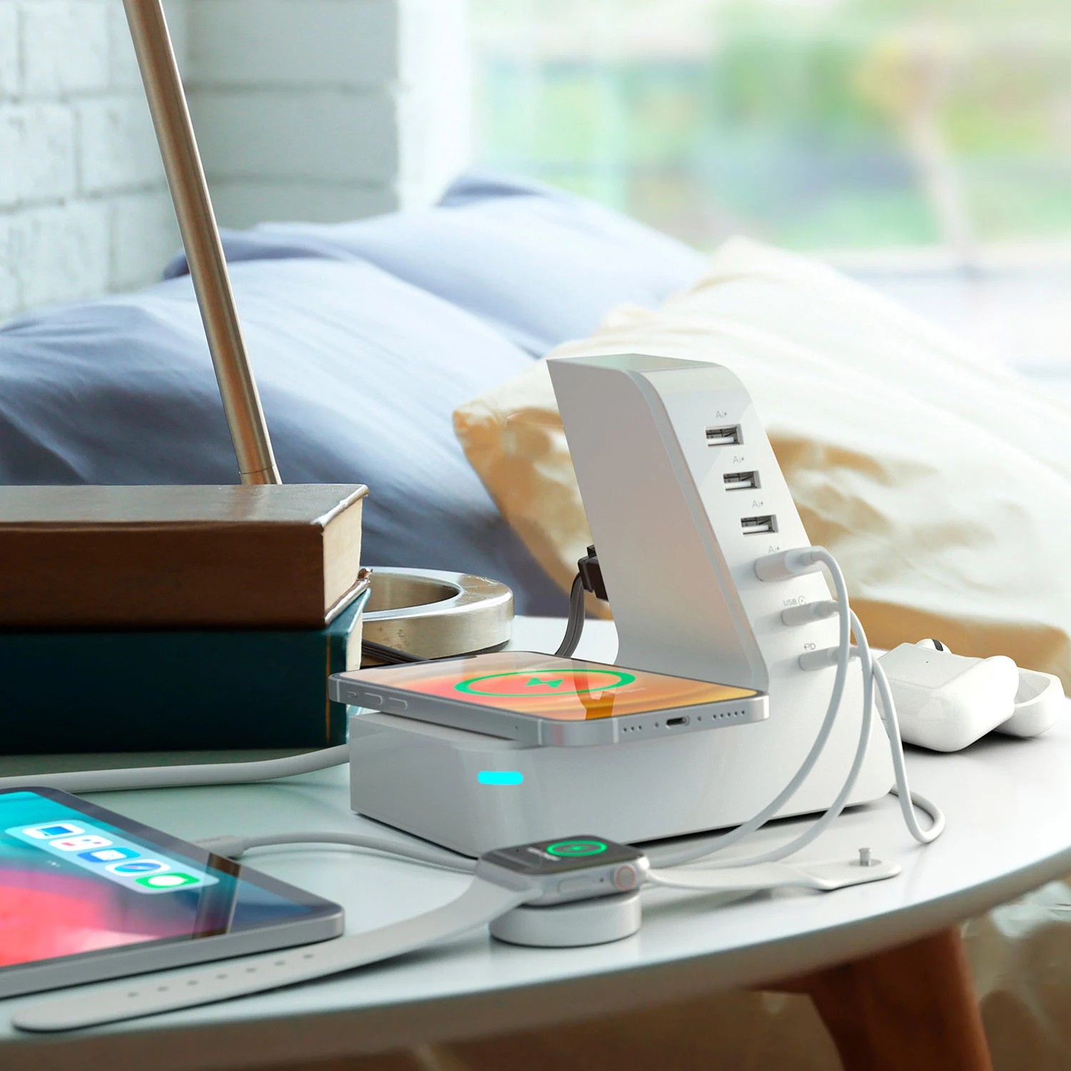 Atomi 20W Qi Wireless Charging Multiport Charge Tower Best Deals and