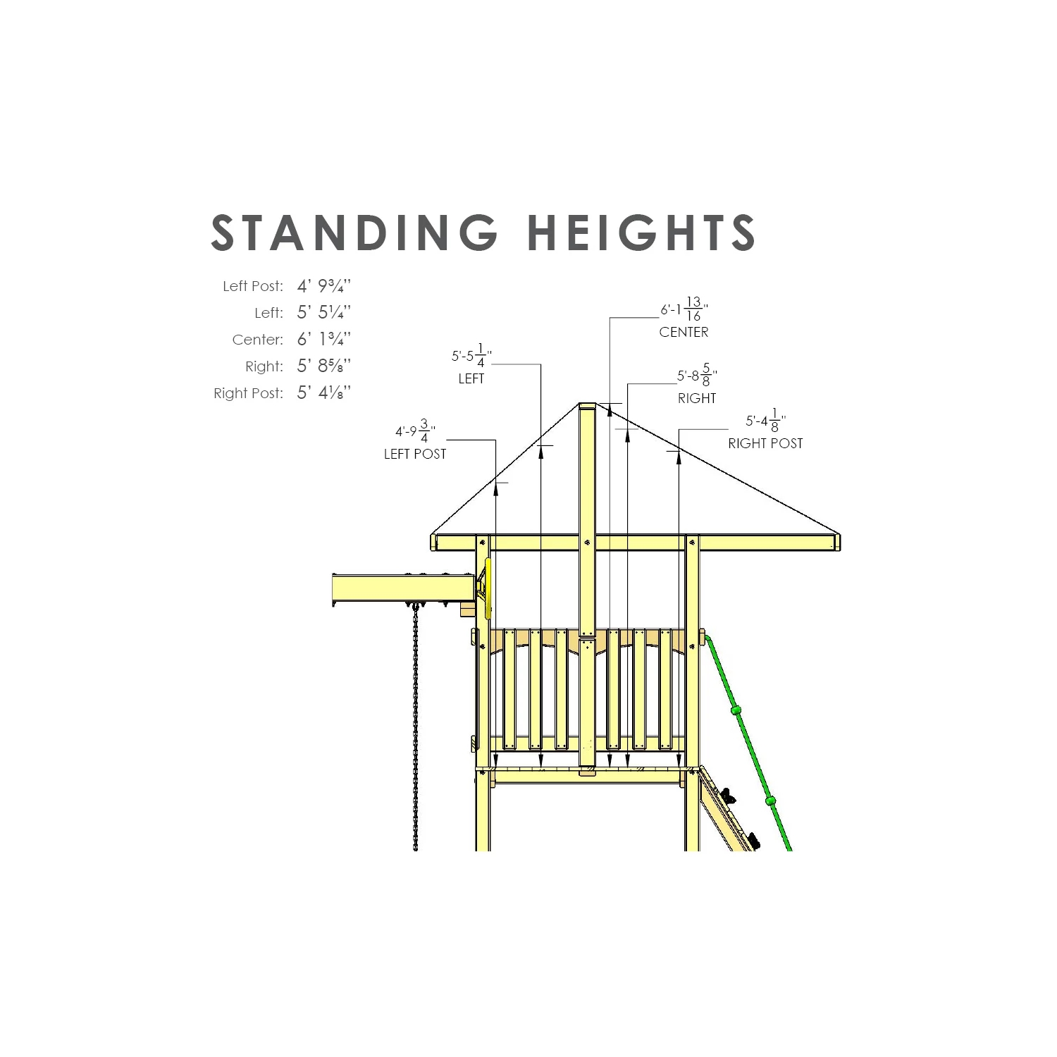 Gorilla Playsets Avalon Treehouse Wood Swing Set with Vinyl Canopy and Trapeze Arm Best Deals