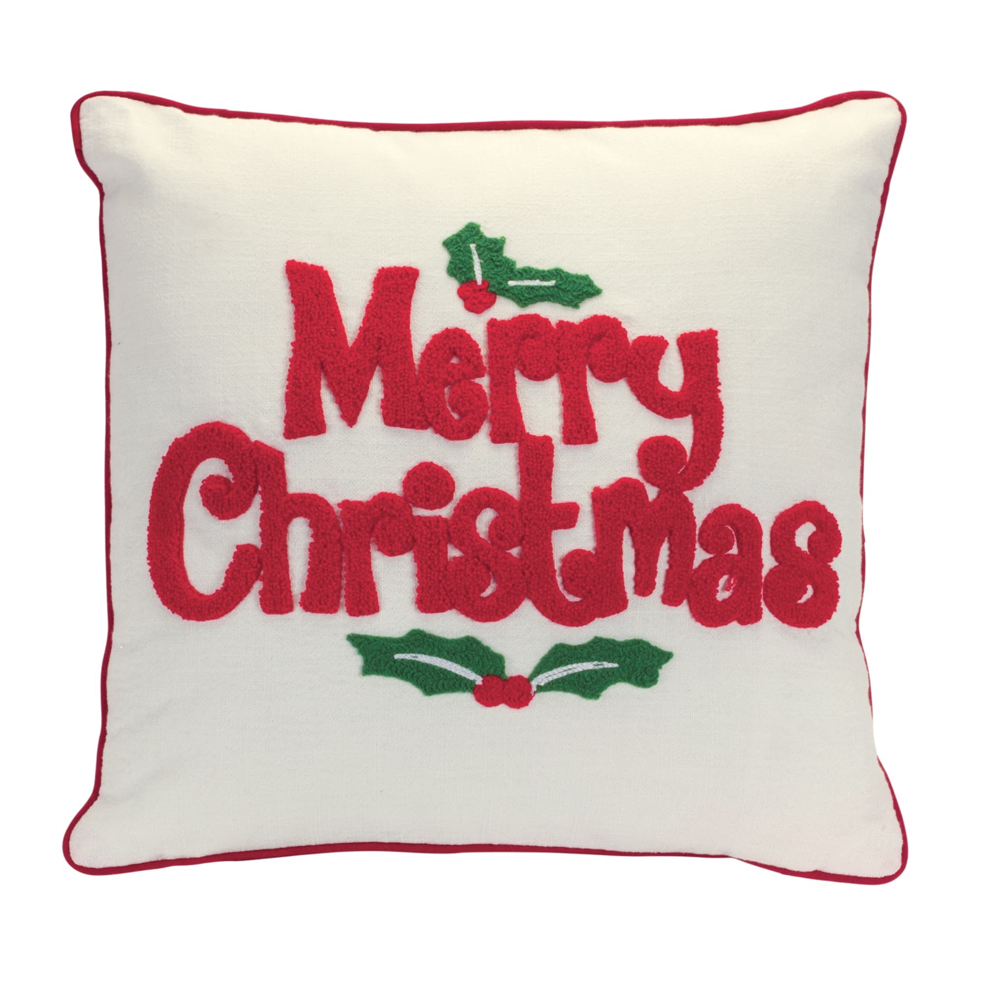 Merry Christmas & Holly Pillow Best Deals and Price History at