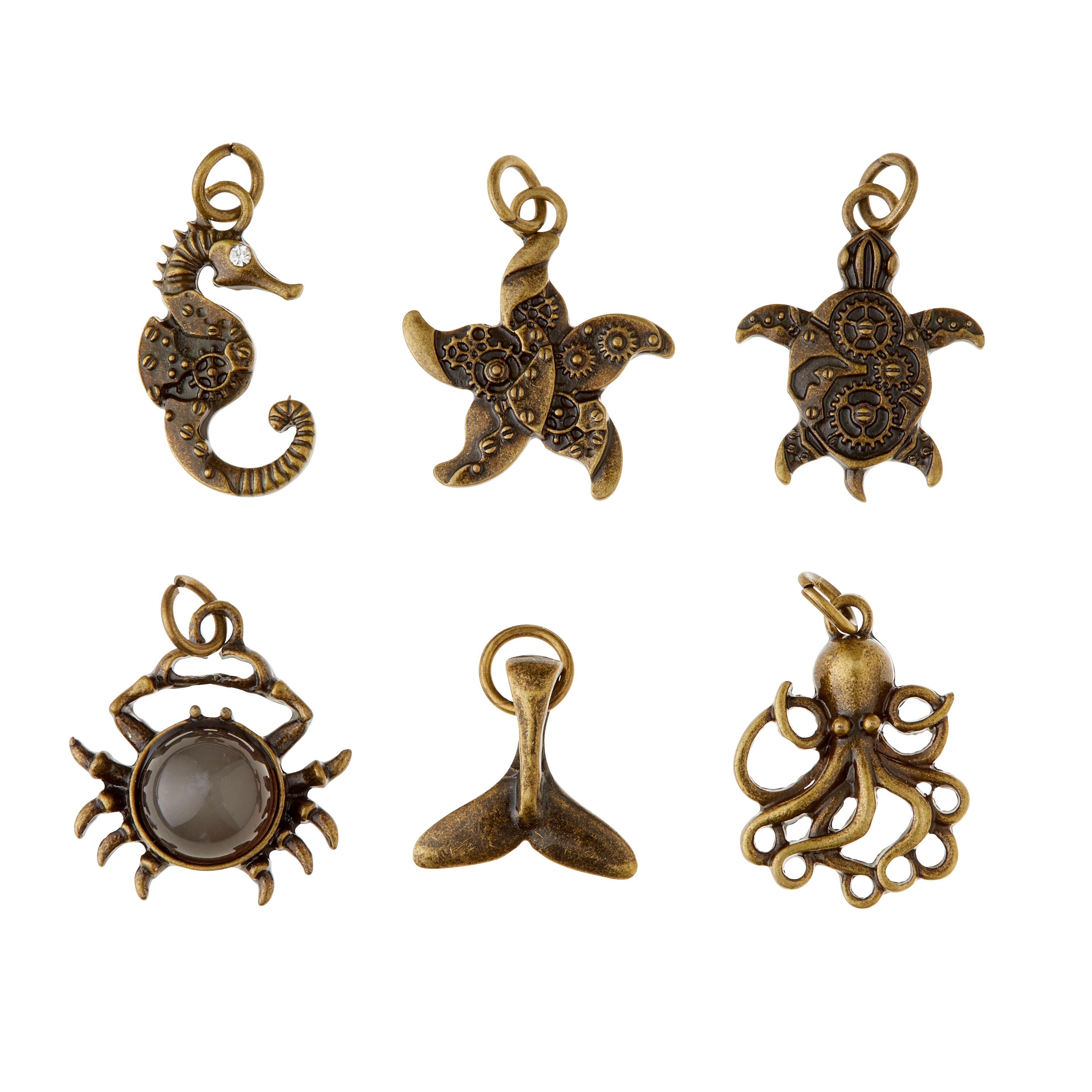 Found Objects™ Oxidized Brass Dragon Claw Charms By Bead Landing