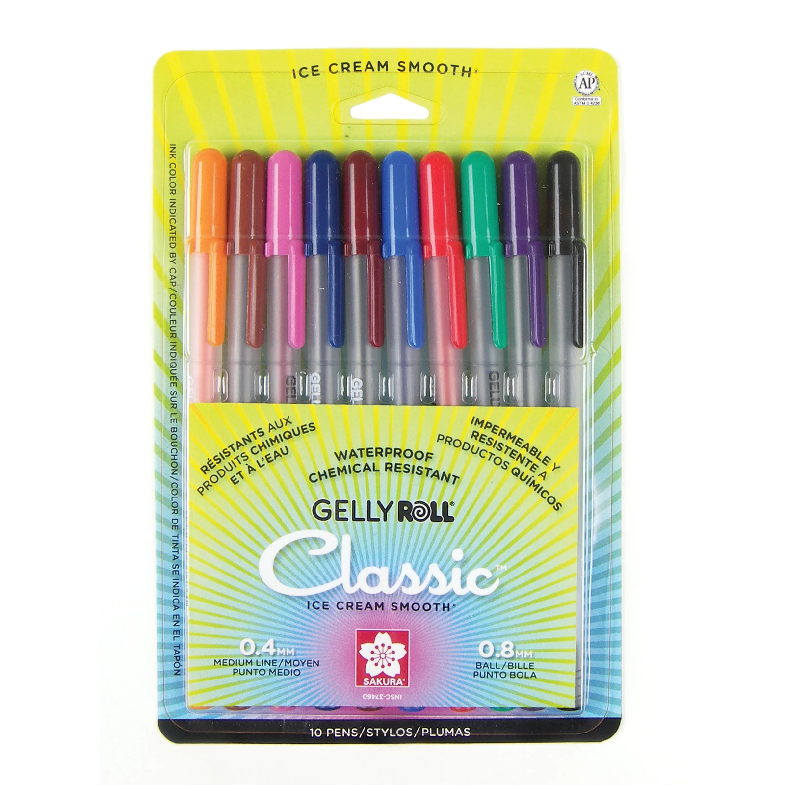 Sakura Gelly Roll Moonlight Pen Set, Fine, 10-Colors 