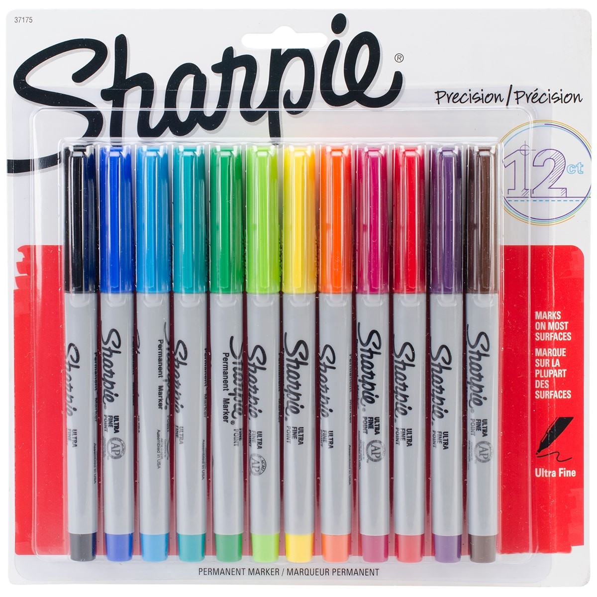 Sharpie Permanent Ultra Fine Point Markers Assorted Colors Pack Of