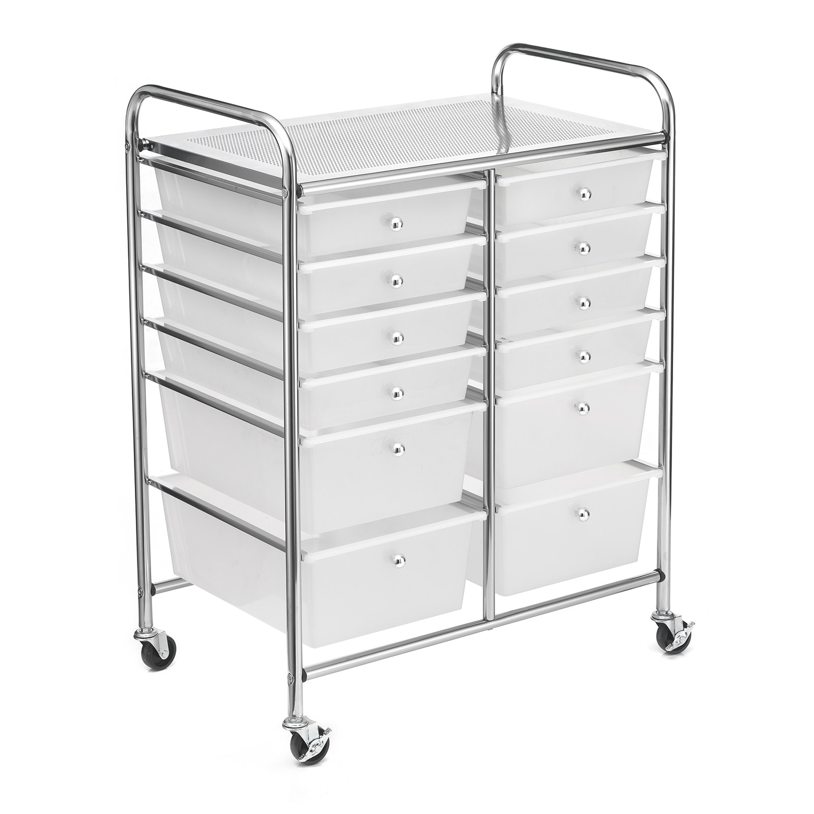 Honey-Can-Do 5-Drawer Rolling Storage Cart with Plastic Drawers