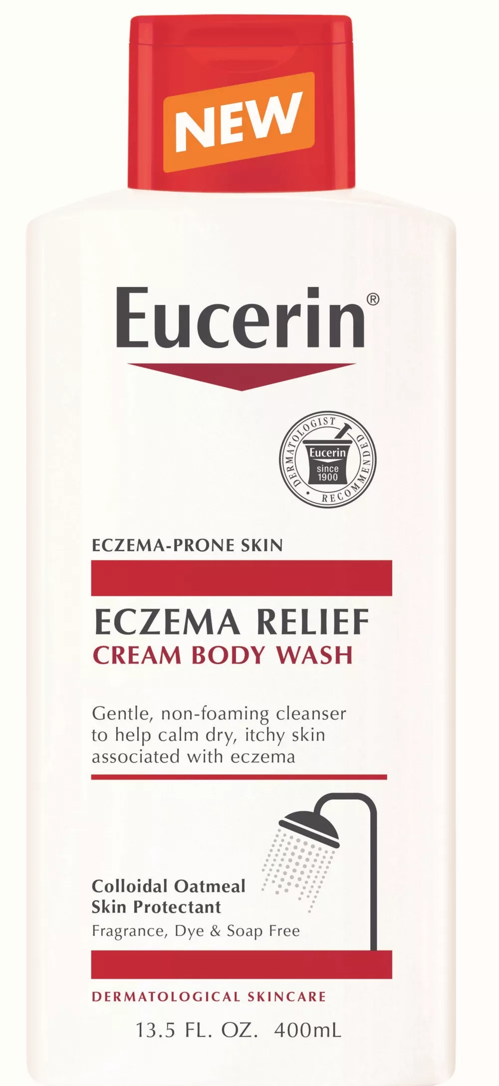 Eucerin® 13.5 oz. Gentle Cleanser Eczema Relief Cream Body Wash Best