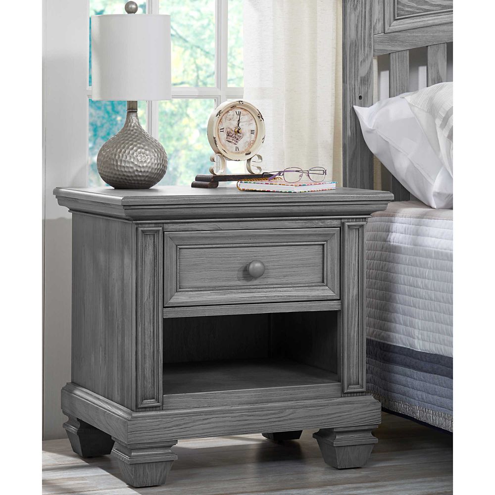 Oxford Baby Richmond Nightstand In Brushed Grey Best Deals and Price