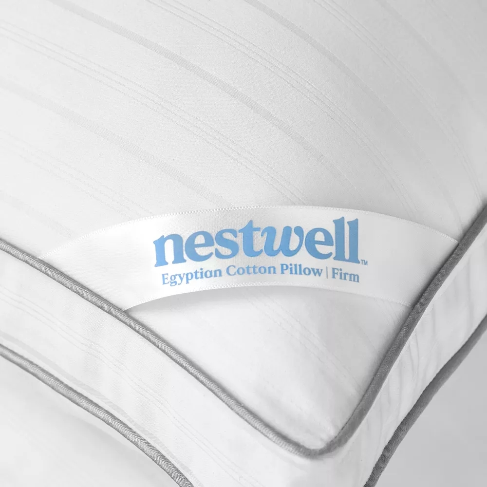 Nestwell Egyptian Cotton 625Thread Count Firm Support King Bed Pillow