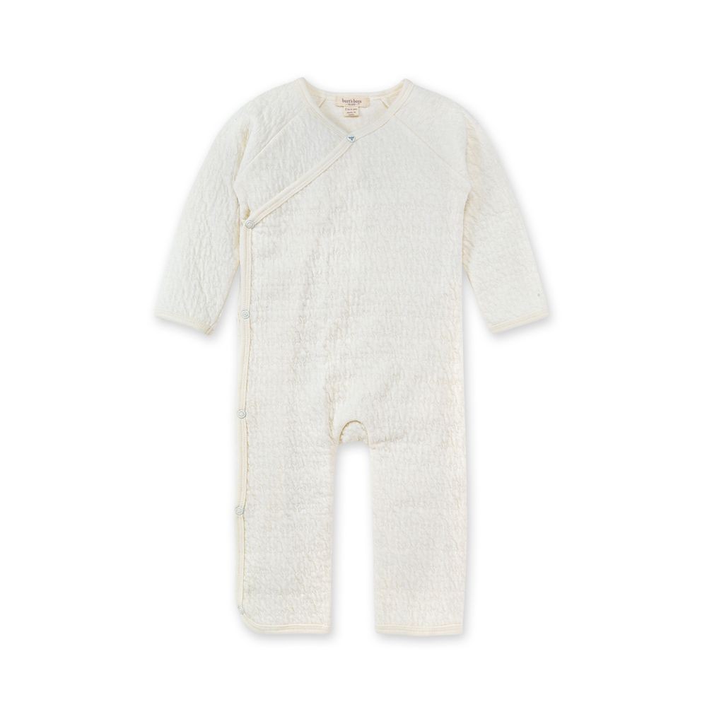 Burt's Bees Baby Size 12M Quilted Organic Cotton Long Sleeve Kimono
