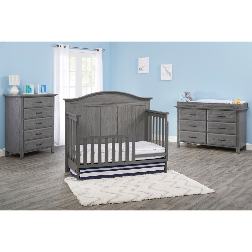 Soho Baby Chandler 4In1 Convertible Crib In Graphite Grey Best Deals