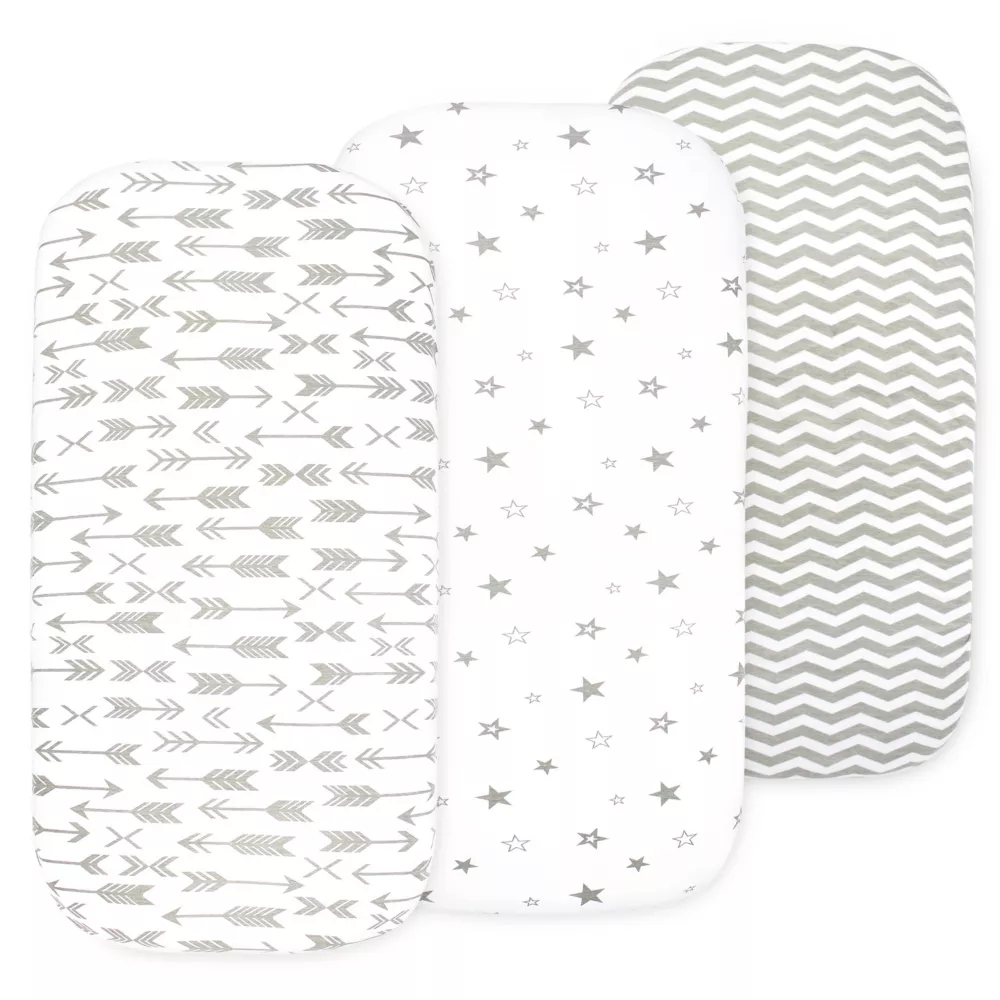 Bublo Baby Sheet Set for Boy and Girl, 3 Pack, Universal