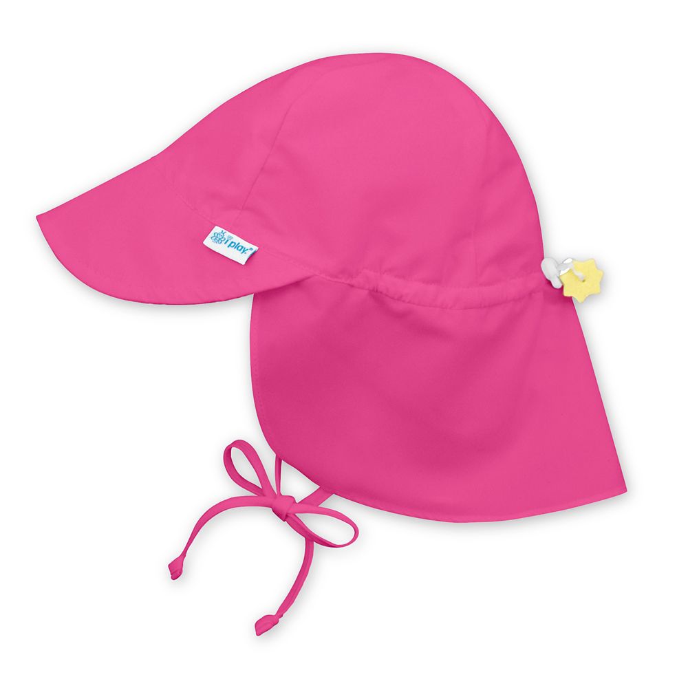 I Play. By Green Sprouts Newborn Sun Flap Hat In Hot Pink Best Deals ...