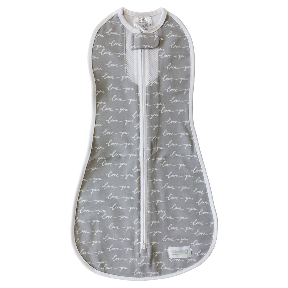 Woombie Size 36M Love You Air Swaddle In Grey Best Deals and Price
