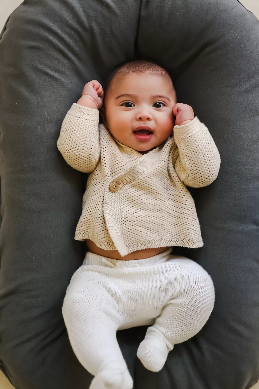 Snuggle Me Organic Infant Lounger Cover In Sparrow Best Deals and Price