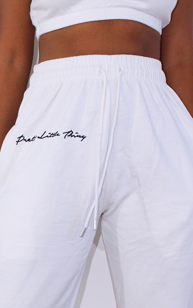 Petite white online jogger