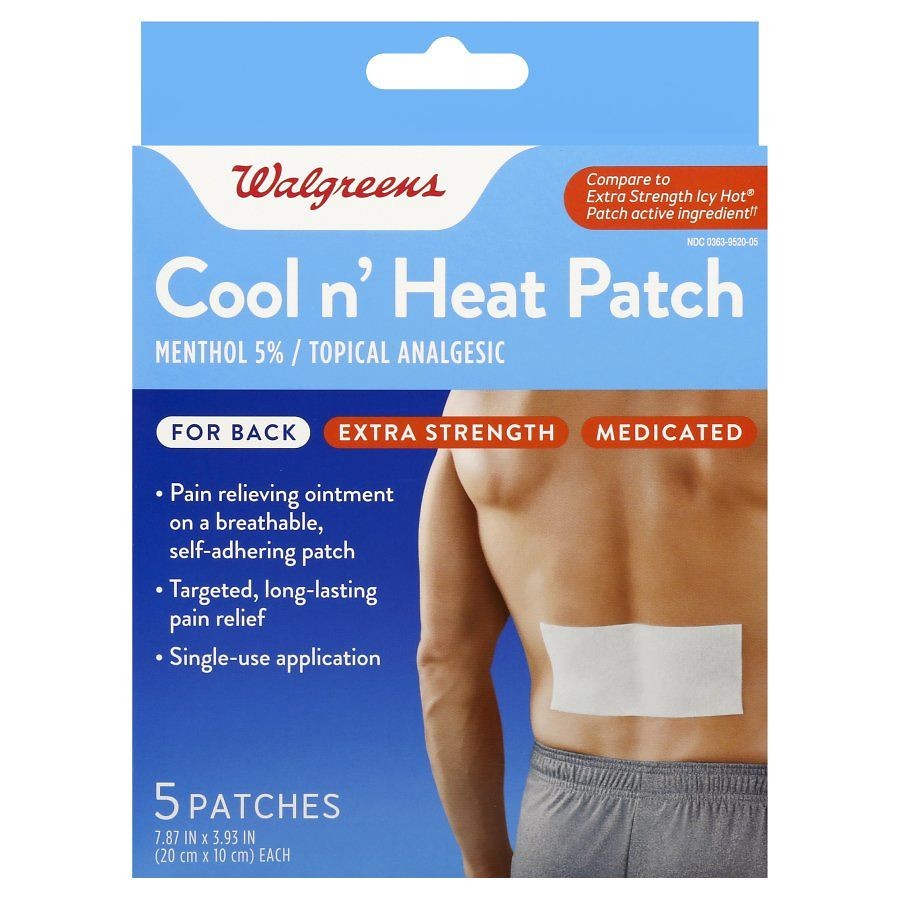 Walgreens Cool n' Heat Patches Extra Strength 5.0 ea Best Deals and