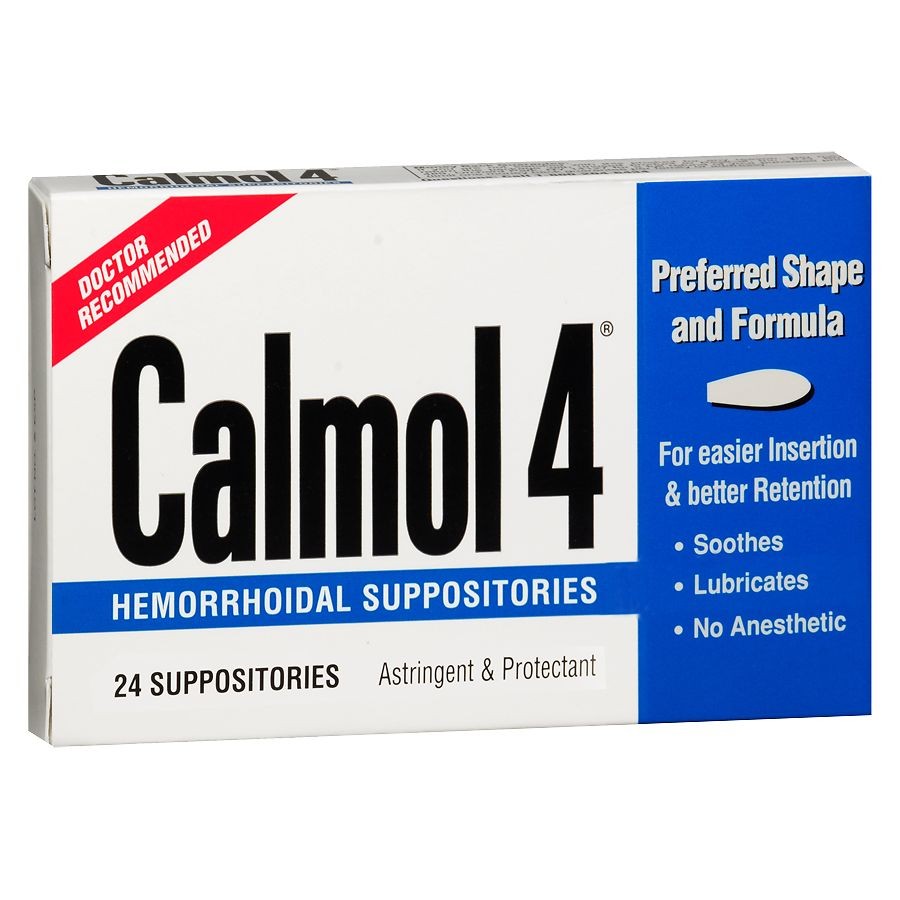 Mejores ofertas e historial de precios de Calmol 4 Hemorrhoidal  Suppositories - 24.0 ea en