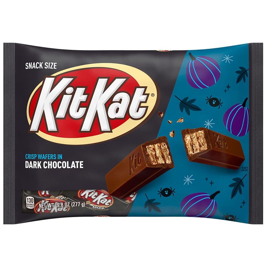 Kit Kat Dark Chocolate Wafer Candy, Individually Wrapped, Bar