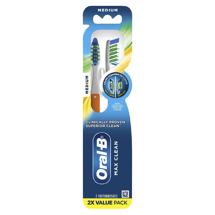 OralB CrossAction Max Clean Manual Toothbrush, Medium 2.0 EA Best