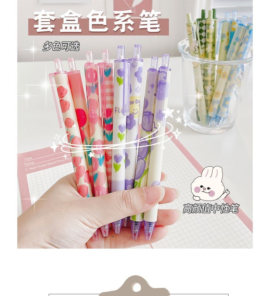 Novelty Multicolor Ballpoint Pen Multifunction 6 In1 Colorful