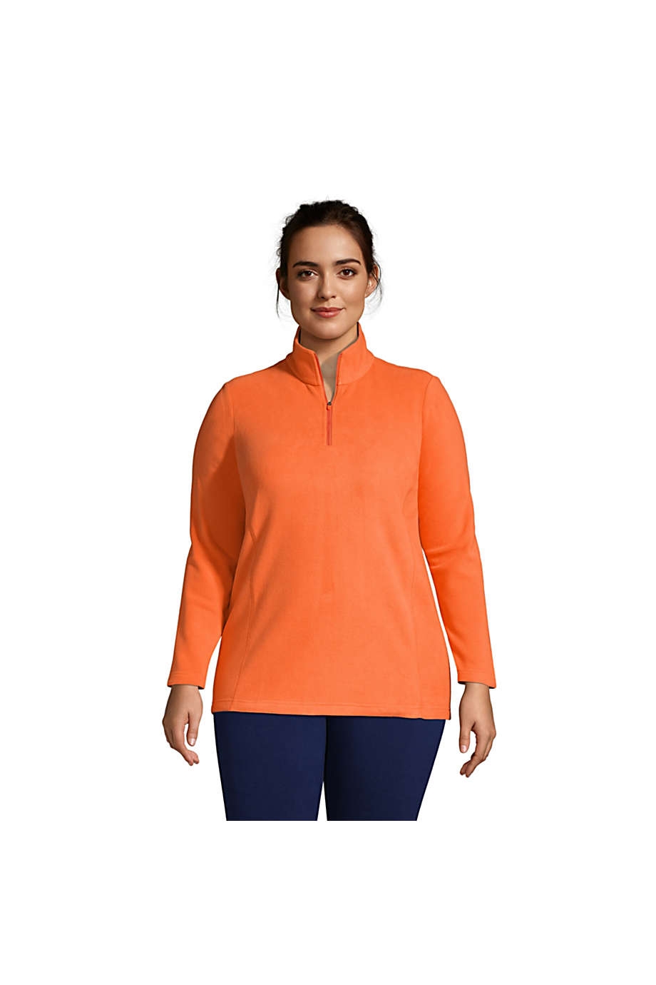 Plus Size Fleece Quarter Zip Pullover Best Deals and Price History at