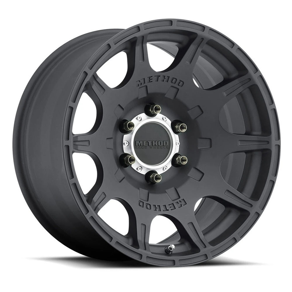 Method Race Wheels 308 Roost, 17x8.5 with 6 on 135 Bolt Pattern Matte
