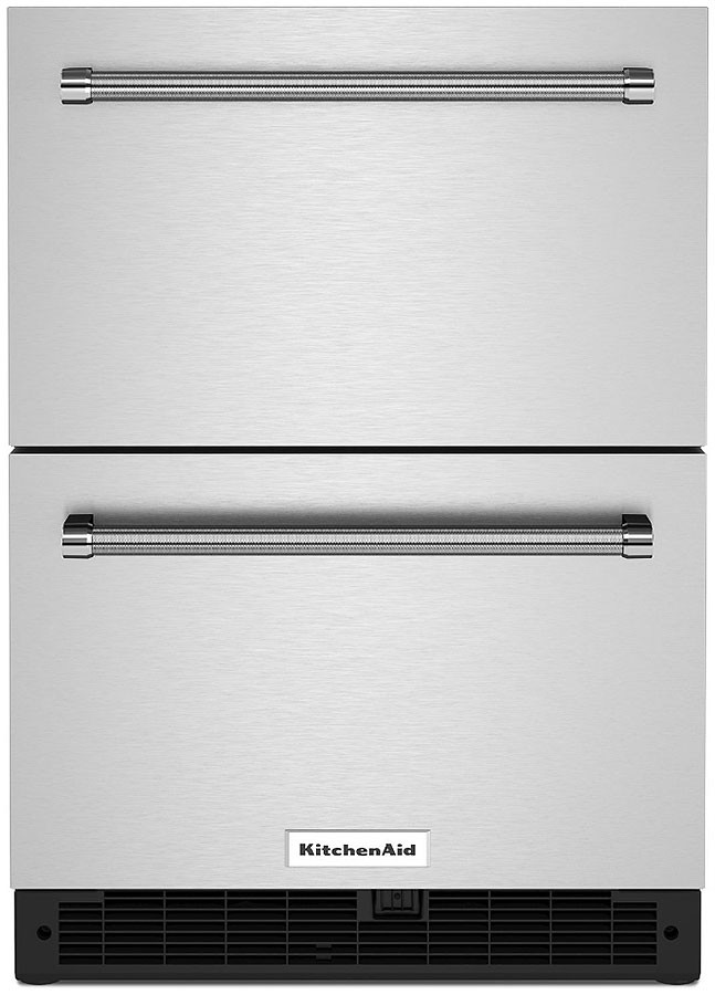 KitchenAid 24"" Stainless Steel Undercounter DoubleDrawer Refrigerator