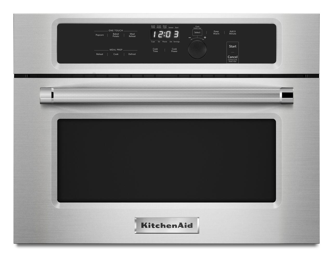 KMBS104ESS 24"" Built In Microwave with 1.4 cu. ft. Capacity 1000 W Cooking Power 27""/30"" Trim