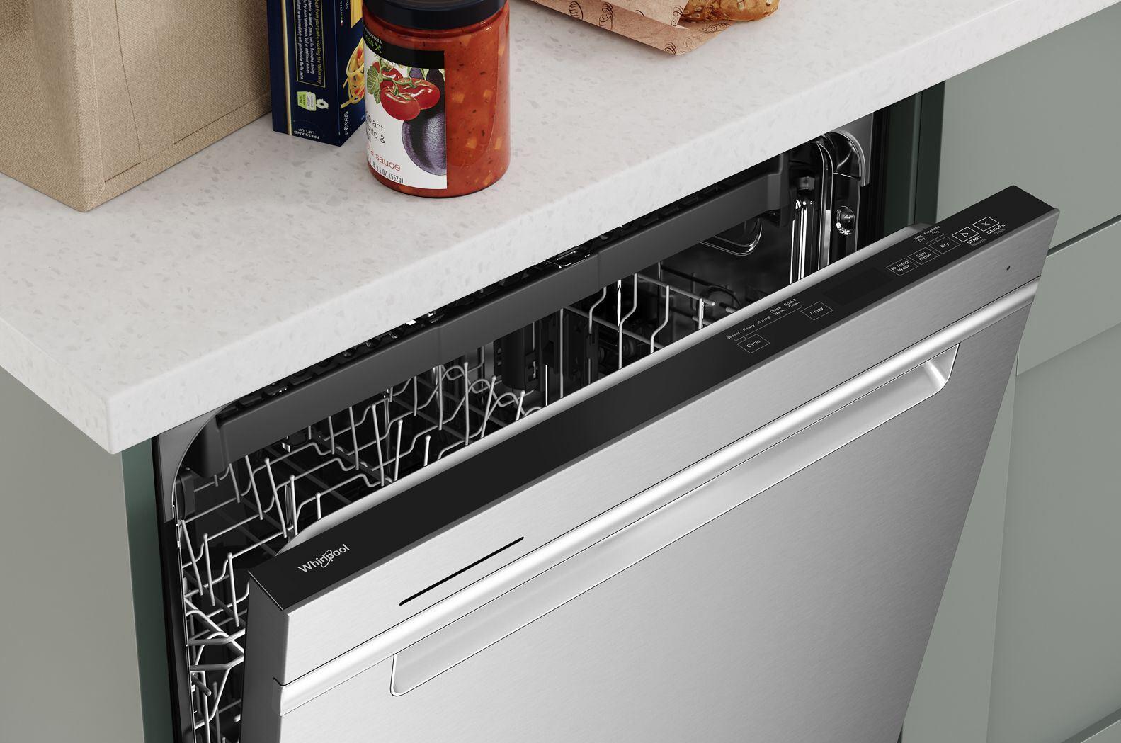 WDTA50SAKZ 24"" Built In Dishwasher with 3rd Rack Leak Detection System