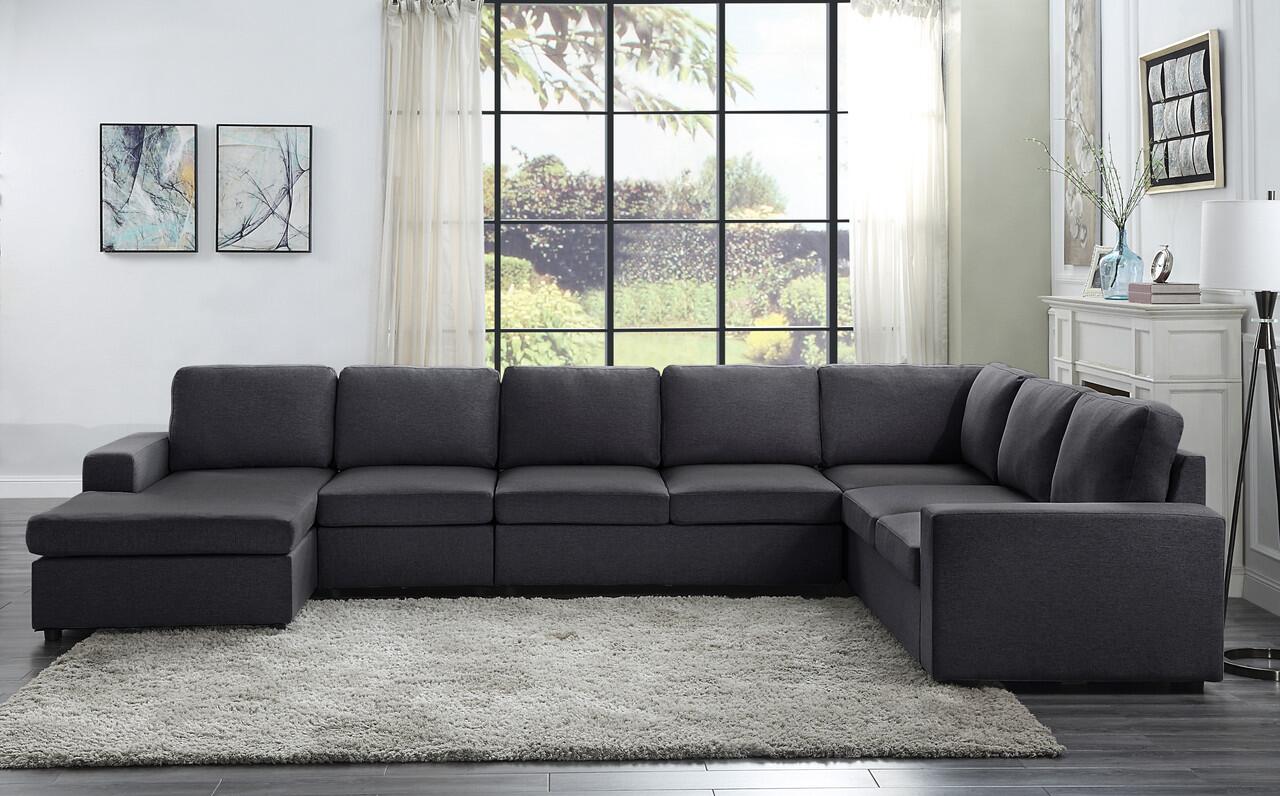 Tifton Collection 81801-5 Modular Sectional Sofa with Reversible Chaise ...