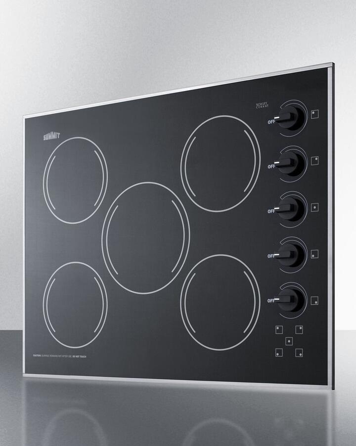 CR5B273B 27"" Electric Radiant Cooktop with 5 Elements Schott Ceran