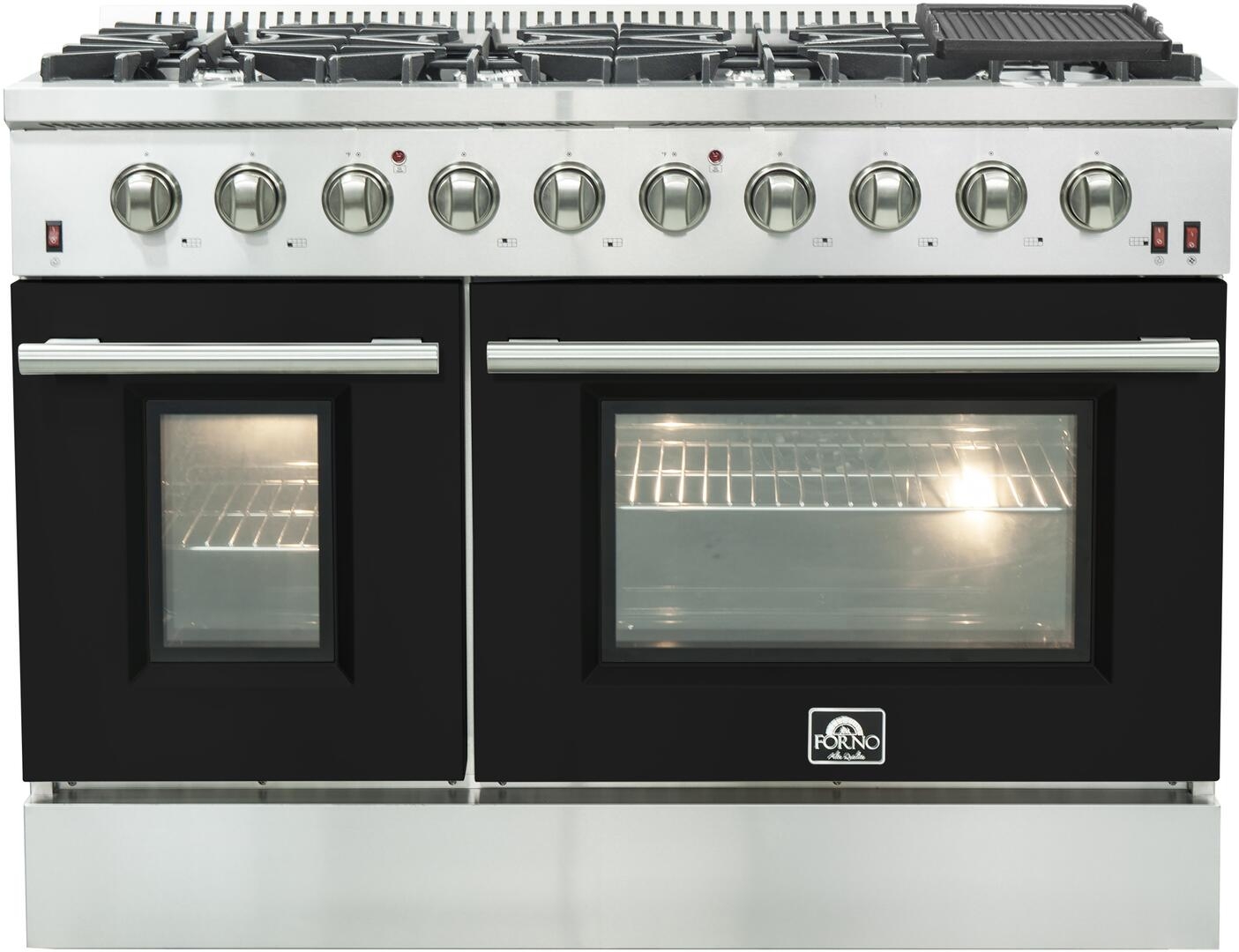 FFSGS624448BLK 48"" Natural Gas Range with 6.58 cu. ft. Total Capacity