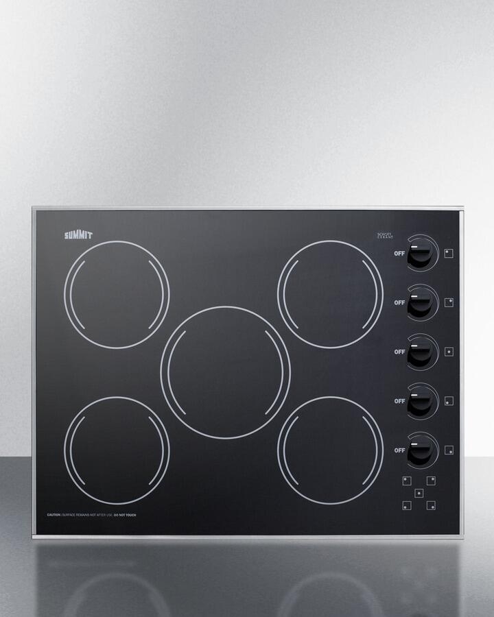 CR5B273B 27"" Electric Radiant Cooktop with 5 Elements Schott Ceran