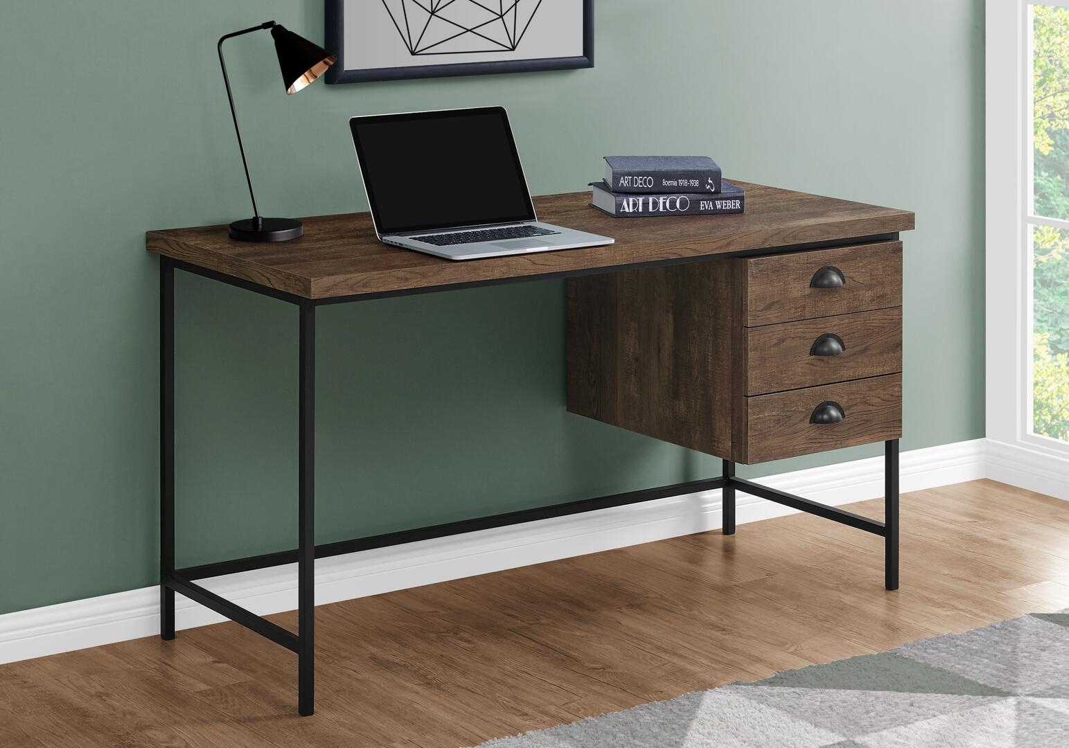 Realspace 44 W Valdi Computer Desk Brown - Office Depot