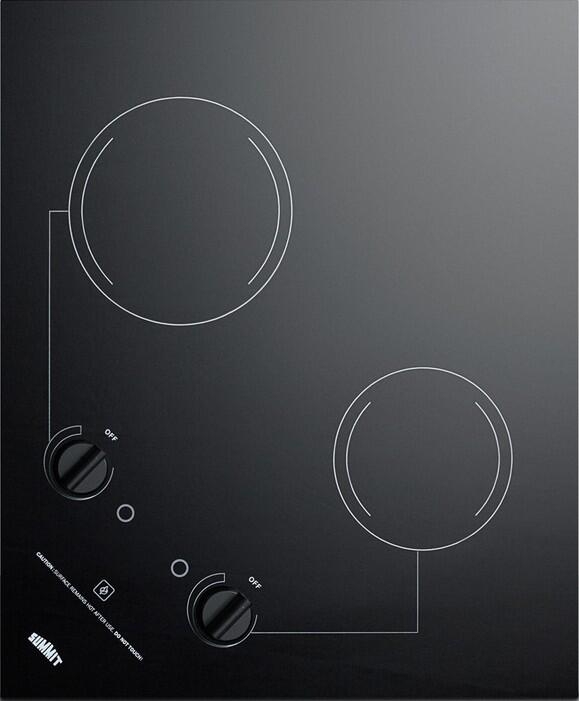 CR2B223G 22"" Electric Cooktop with 2 Elements 230 Volt Operation