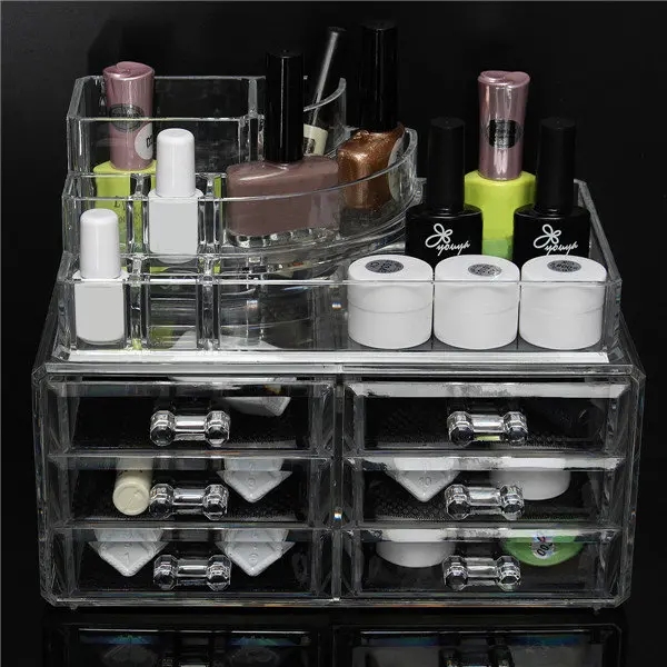 Sorbus 11.25 in. W x 6.25 in. H 1-Cube Cosmetic Organizer in Acrylic