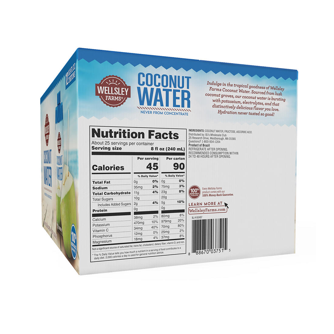 Wellsley Farms Coconut Water Best Deals and Price History at JoinHoney