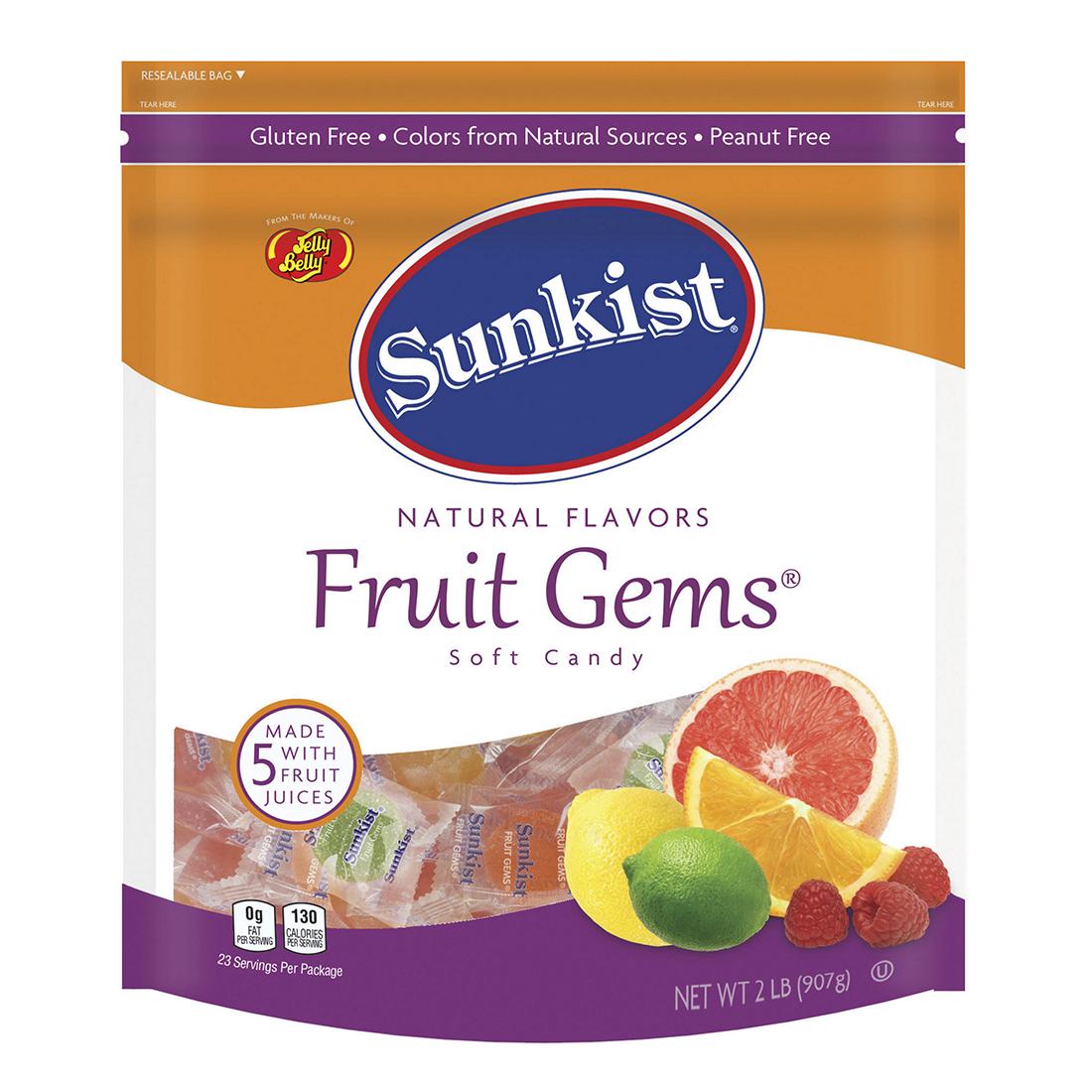 Sunkist Fruit Gems Assorted Halloween Candy 2 lbs Best Deals and Price