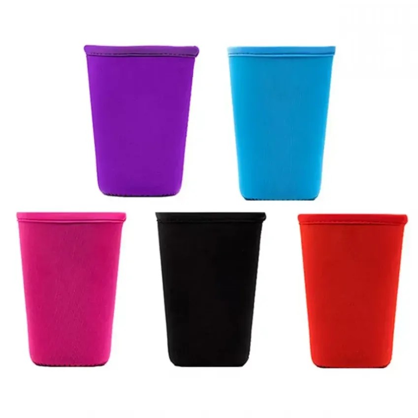 Cup Sleeves for Cold Drinks Reusable Cup Sleeve with Strap