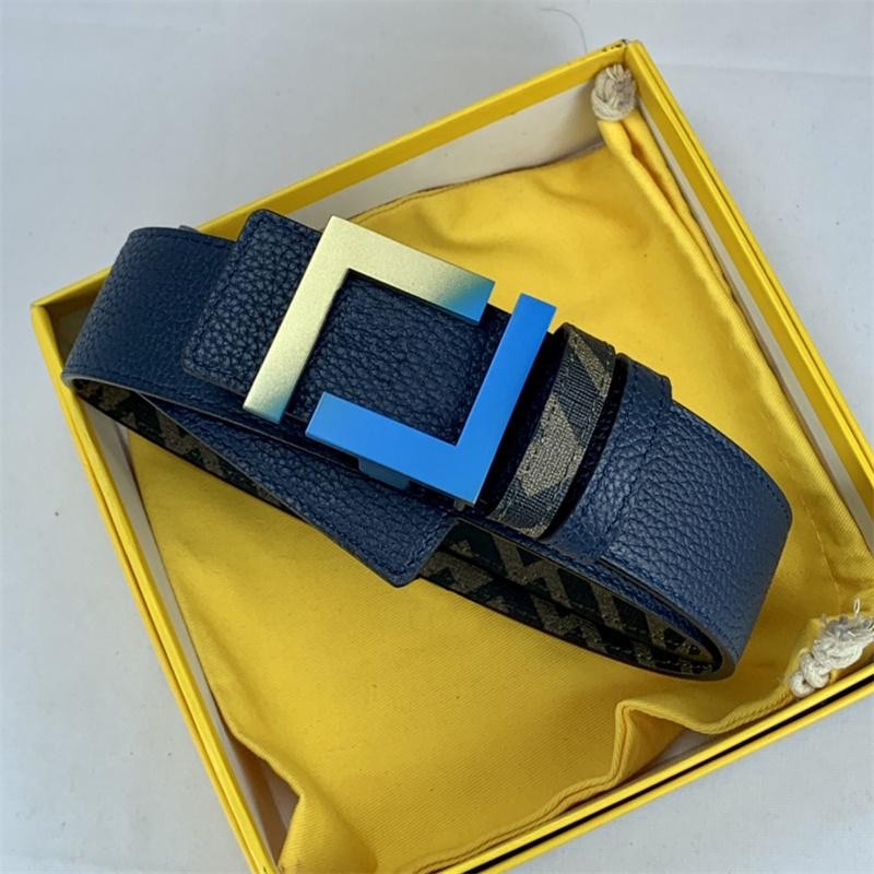 Designer Genuine Leather Belt For Women And Men With Big Letter