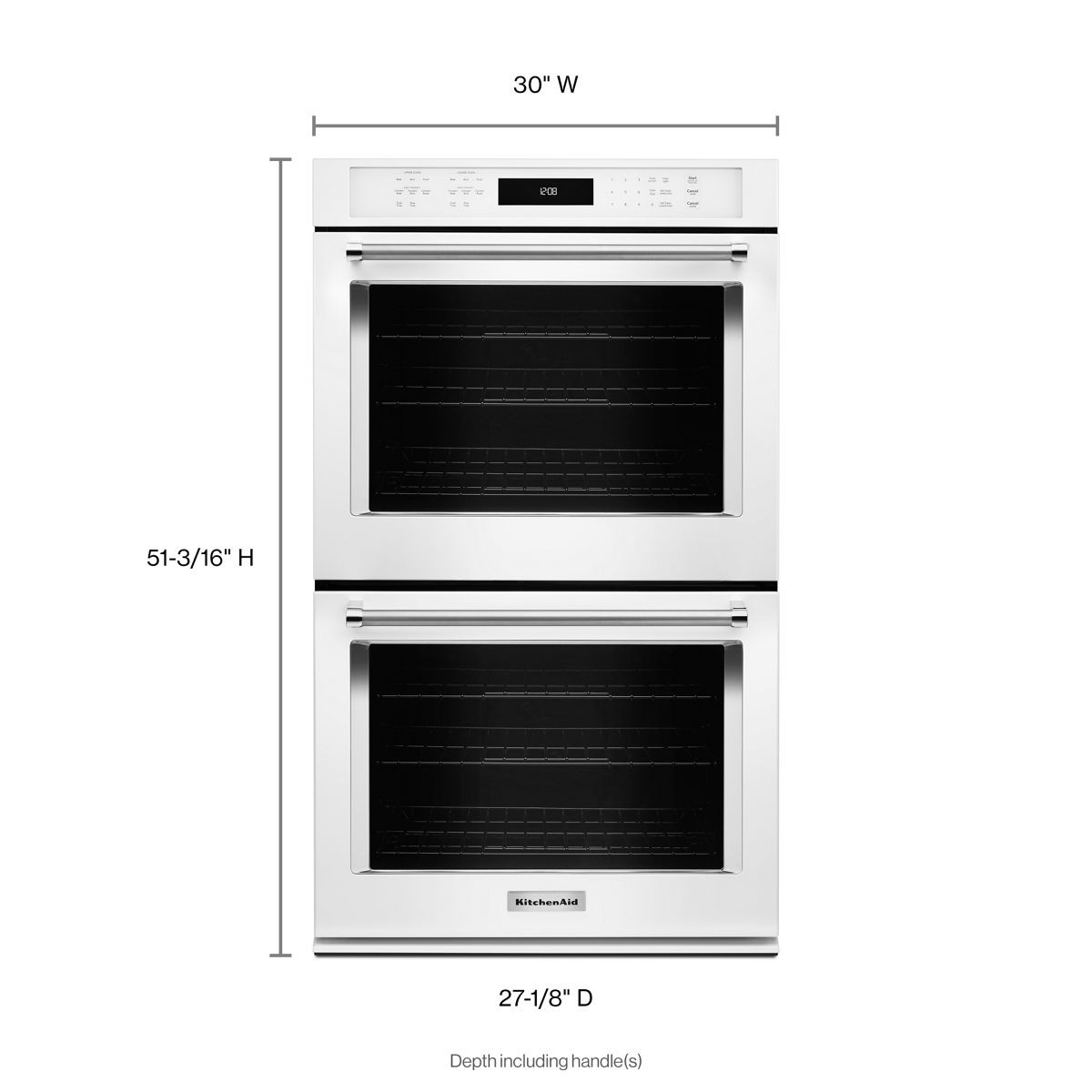 KitchenAid® 30" Double Wall Oven with EvenHeat™ True Convection De