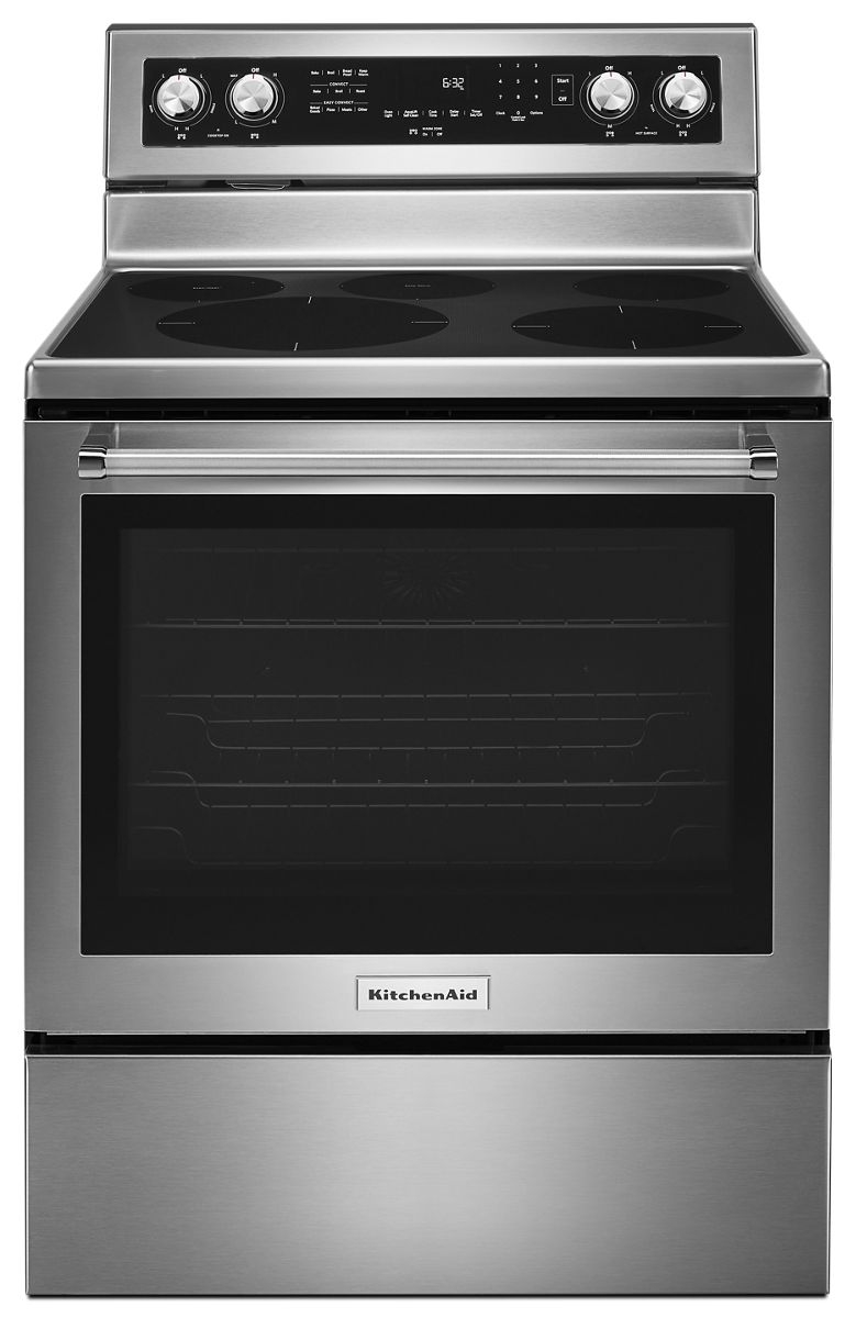 KitchenAid® 30Inch 4Element Induction Double Oven Convection Range