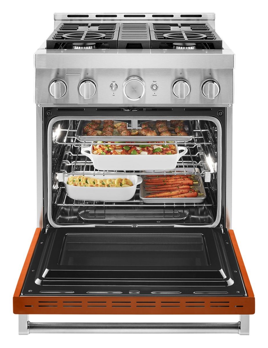 KitchenAid® 30'' Smart CommercialStyle Gas Range with 4 Burners