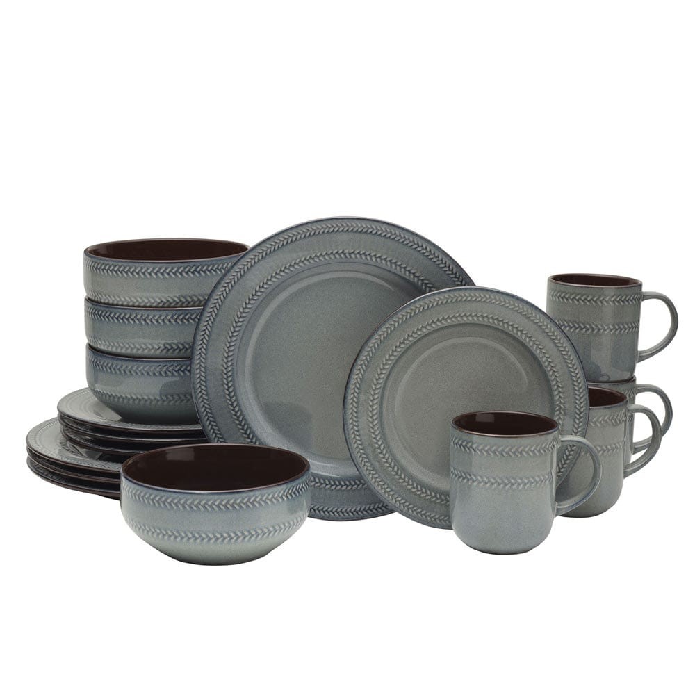 Scott Living Asher 16 Piece Dinnerware Set, Service for 4 melhores