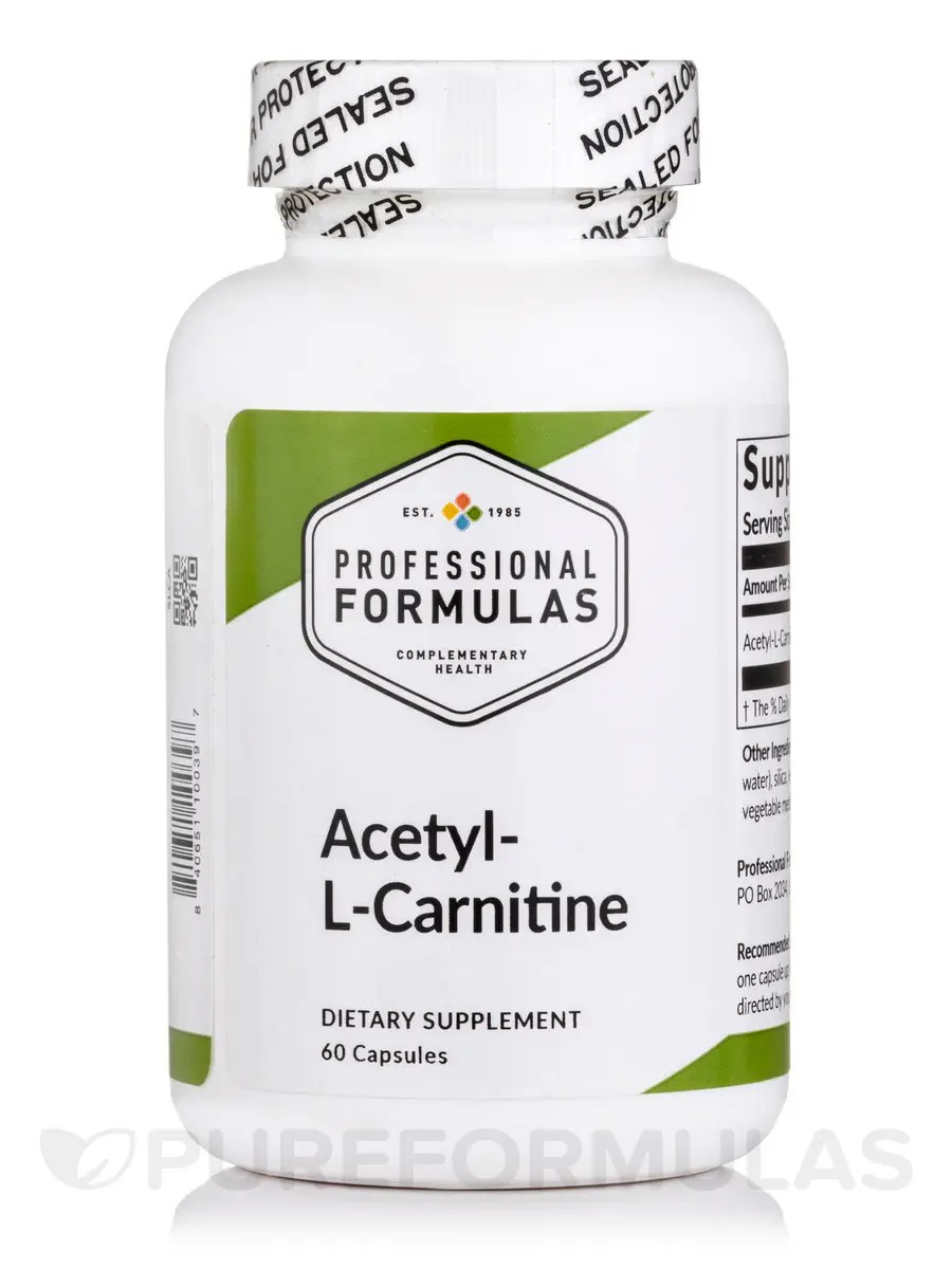 Professional Formulas AcetylLCarnitine 60 Capsules Best Deals and