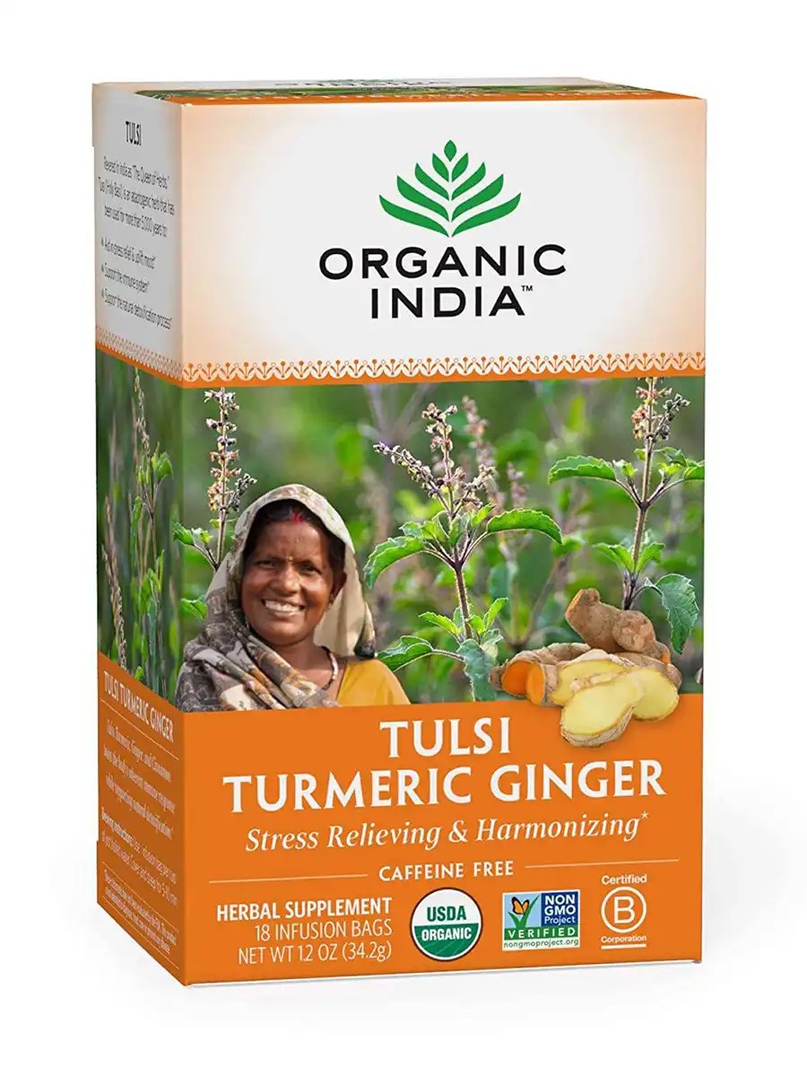 Organic India Tulsi Turmeric Ginger Infusion 18 Bags Die besten Deals