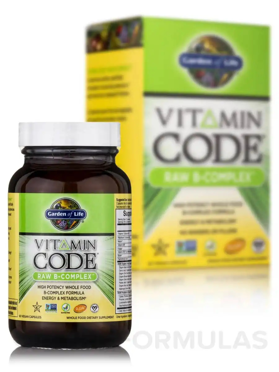 Garden Of Life Vitamin Code® - Raw B Complex™ - 60 Vegan Capsules Die ...