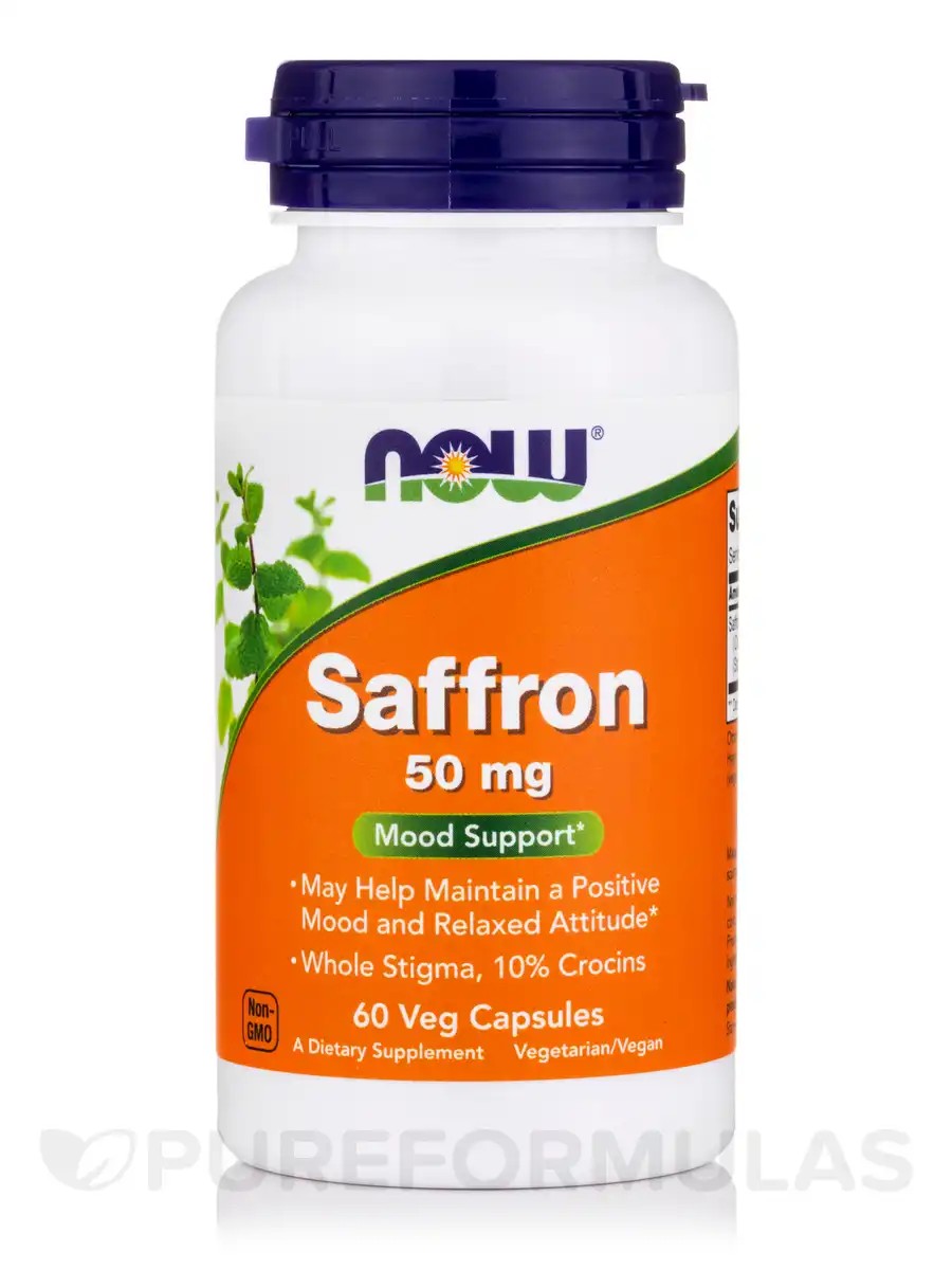NOW Saffron 50 mg 60 Veg Capsules Die besten Deals und