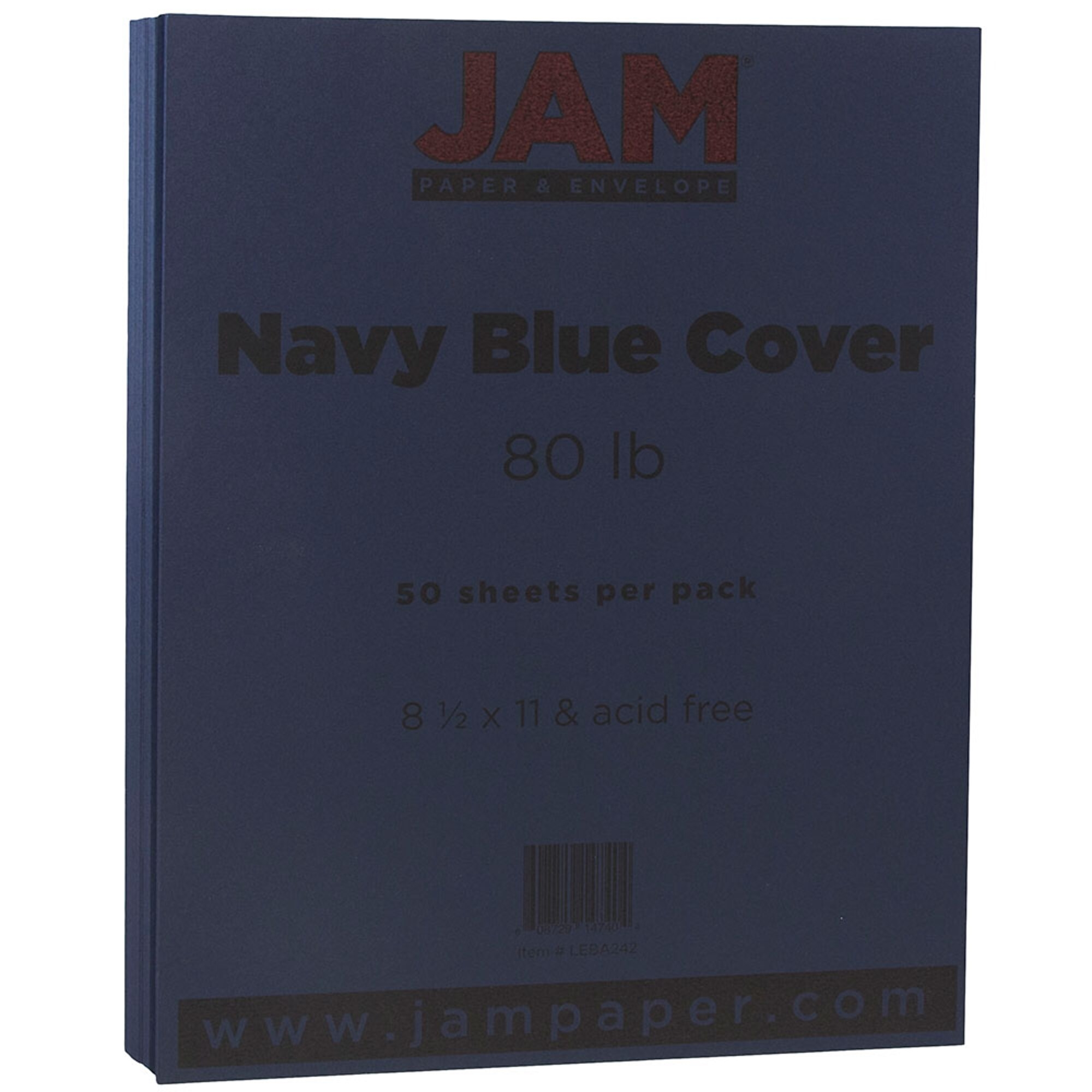 Jam Paper Matte Cardstock - 8.5 x 11 - 130lb Baby Blue - 25/Pack